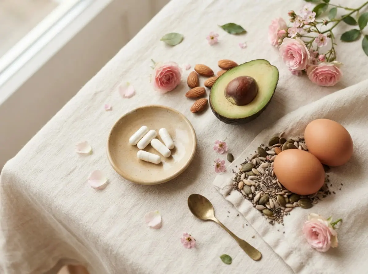Avocat, œufs, plantes et gélules : les nutriments de la peau, des cheveux et des ongles