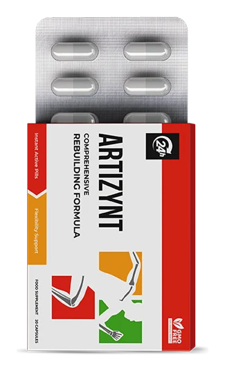 Boîte d’ArtiZynt gélules avec son blister de 20 gélules, complément alimentaire