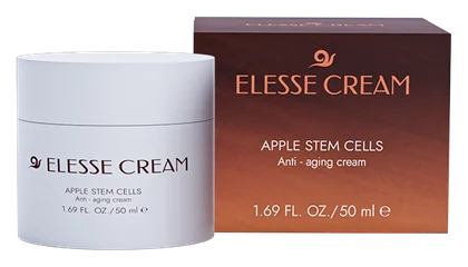 Elesse Cream – crème visage 50 ml, formule aux cellules souches de pomme indiquée sur l’emballage