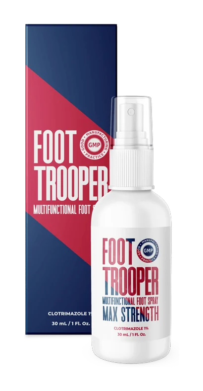 Foot Trooper – flacon spray 30 ml pour les pieds au menthol, huile d’agrume, sérine et extrait de miel