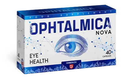 Ophtalmica Nova 40+ – boîte de gélules à la lutéine, zéaxanthine, vitamine A, zinc, euphraise, écorce de pin et pépins de raisin